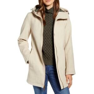 Pendleton Finlay Hooded Wool Blend Coat Water Repellant Striped Lined Jacket